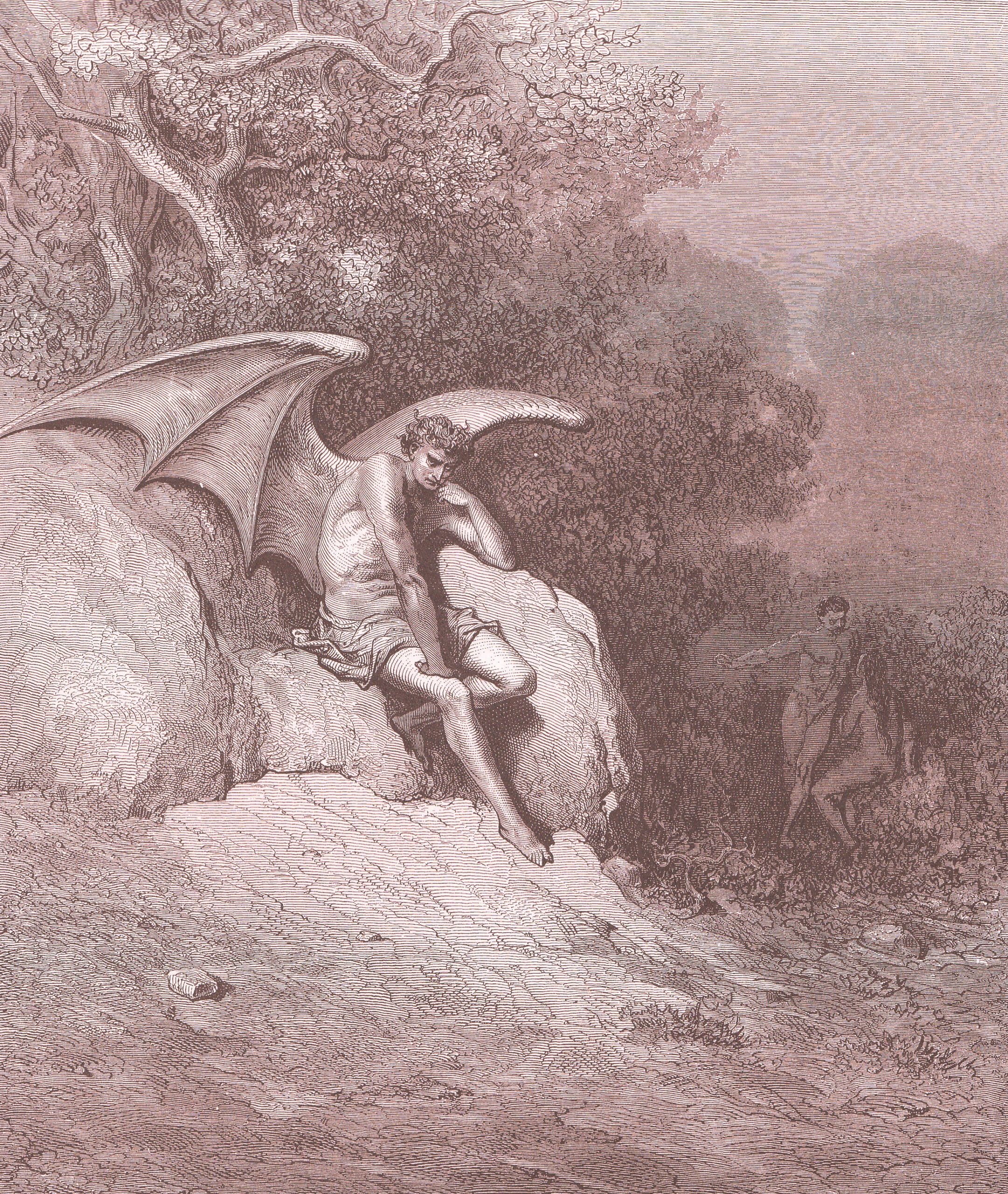 satan in eden -by Gustave Doré